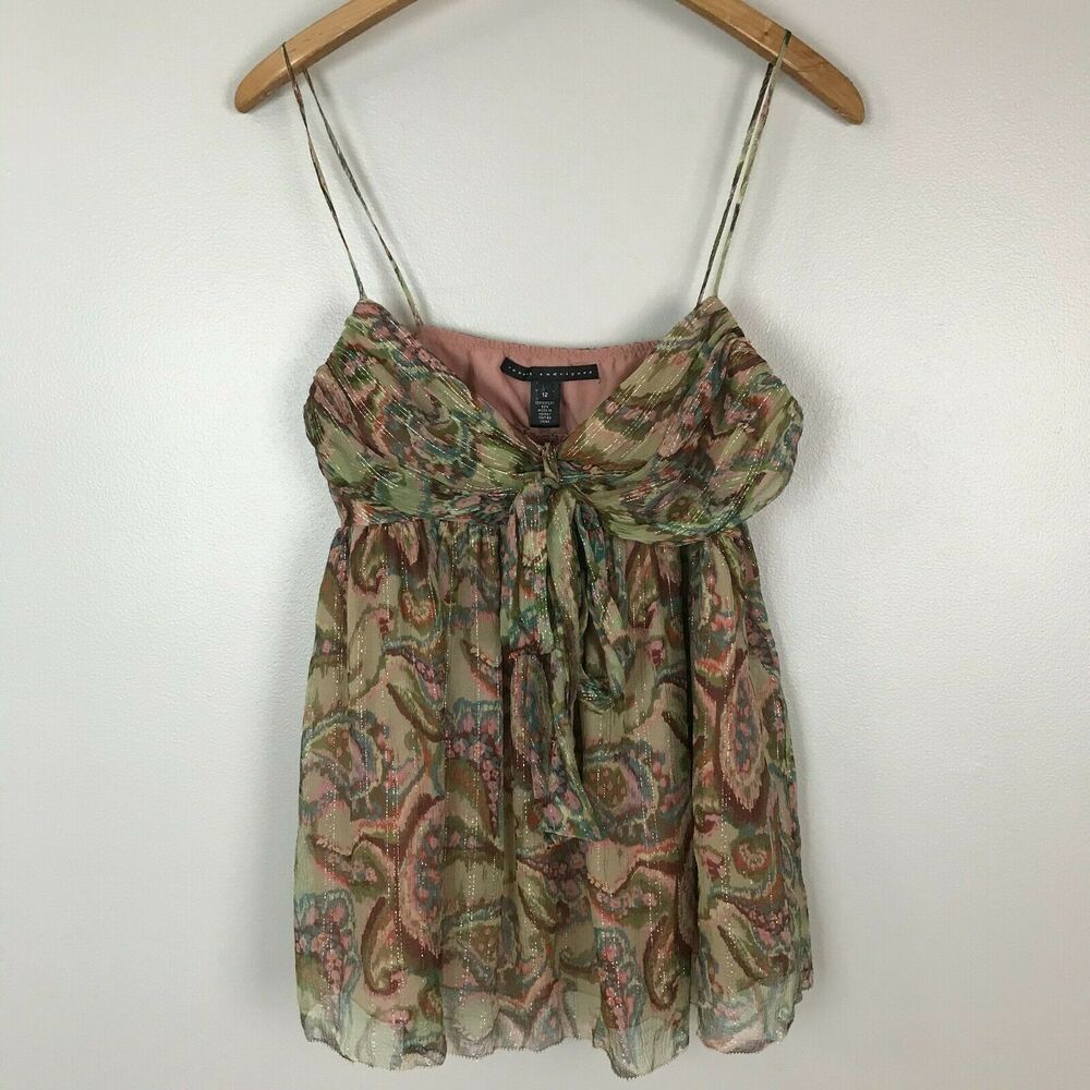 Robert Rodriguez silk Paisley Camisole Top